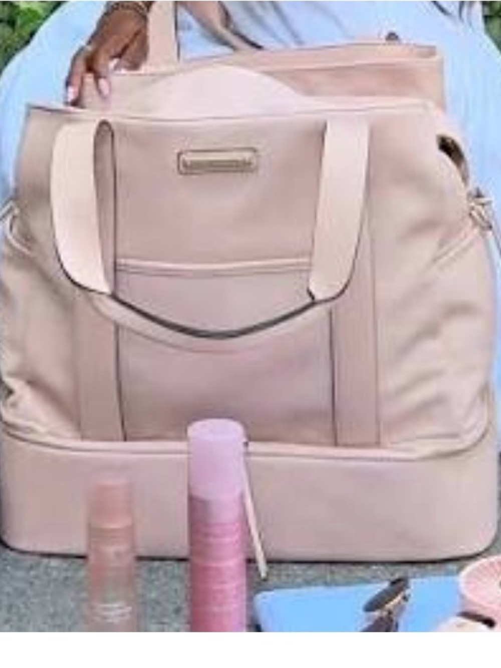 Poppy & Peonies Women’s Blush Pink Voyager Bag